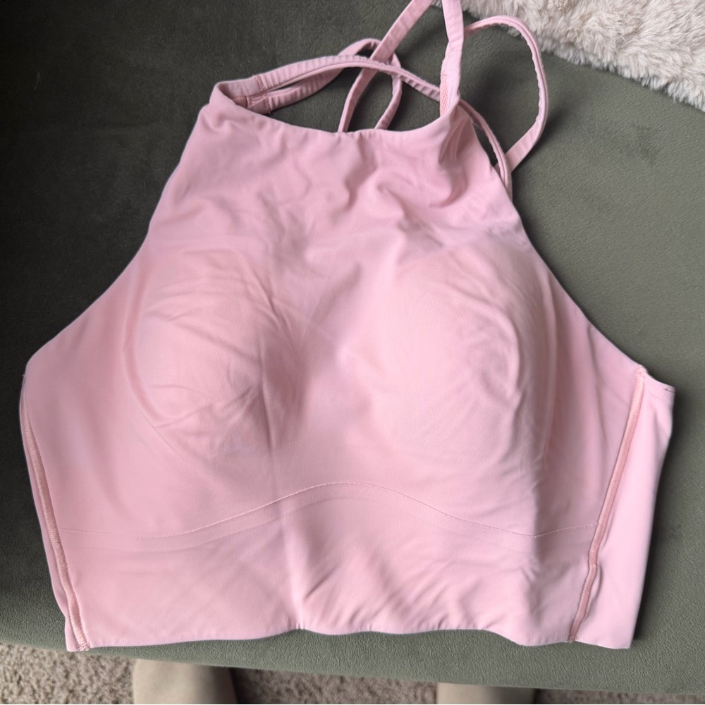 Lululemon Women's Light Pink High Neck Bralette
